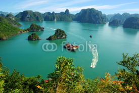 Naklejki Picturesque sea landscape. Ha Long Bay,  Vietnam