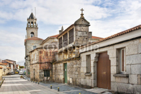 Fototapety Priorato street at Vilanova de Arousa