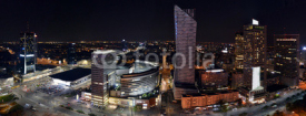 Fototapety Warsaw by night