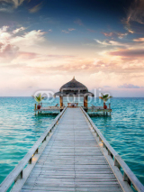 Obrazy i plakaty Sunset / Sunrise Jetty at Maldives / Malediven