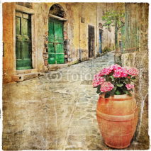 Fototapety charming old streets of mediterranean