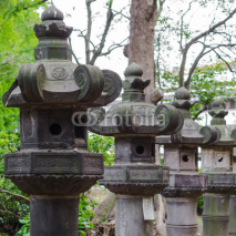 Naklejki japanese stone lanterns