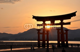 Naklejki Great torii of Miyajima, Japan