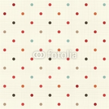 Naklejki colorful polka dot seamless pattern on fabric texture