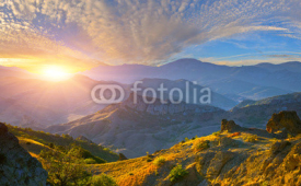 Naklejki Mountain sunrise