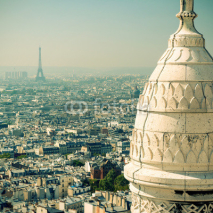 Fototapety View of Paris from the Sacre Coeur