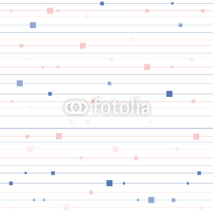 Fototapety Vector seamless pattern with horizontal stripes and squares. Modern stylish texture