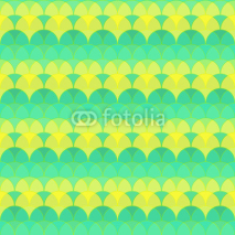 Naklejki Seamless abstract geometric pattern green and yellow