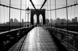 Naklejki Brooklyn Bridge, Manhattan, New York City, USA