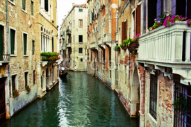 Fototapety Venice, Italy, Grand Canal and historic tenements