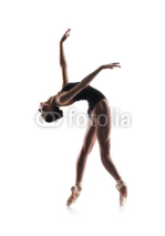 Obrazy i plakaty beautiful ballet dancer isolated