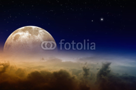 Fototapety Full moon rise