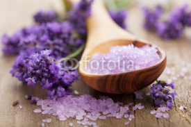 Fototapety lavender salt for spa
