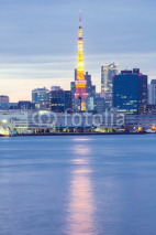 Naklejki Tokyo Tower dusk