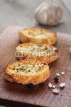 Naklejki crostini with olive oil and garlic