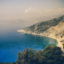 Naklejki Beautiful Ionian Sea, Zakynthos Greece - vintage