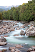 Fototapety Nice river with clear water flowing