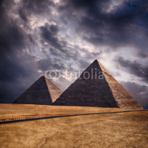 Naklejki Giza pyramids in Cairo Egypt
