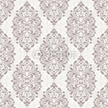 Naklejki Damask seamless pattern for design.