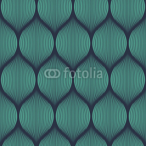 Obrazy i plakaty Seamless neon blue optical illusion woven pattern vector
