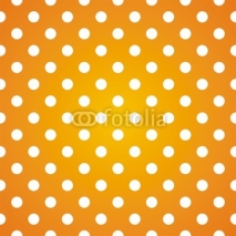 Naklejki Polka dots on gradient sunny background seamless vector pattern