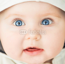 Naklejki closeup portrait of beautiful baby