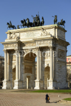 Naklejki Arco della Pace from south, Milan