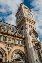 Naklejki gare de Lyon clock paris city France