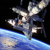 Fototapety Space Shuttle And Space Station