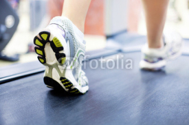Fototapety running in gym