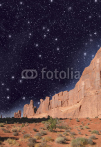 Naklejki Night over Monument Valley, USA