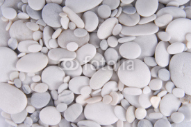 Naklejki white pebbles stones background