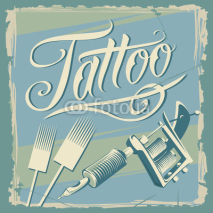Obrazy i plakaty Vintage Tattoo Design