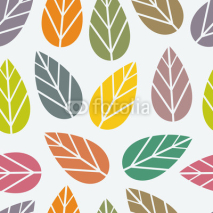 Obrazy i plakaty Seamless leaf texture