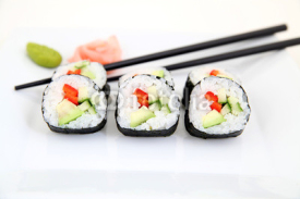 Naklejki delicious Futomaki, Sushi - Japanese food