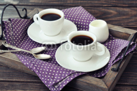 Naklejki Coffee in cups