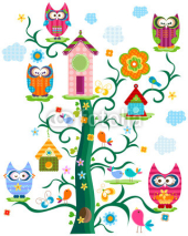 Obrazy i plakaty owl`s tree