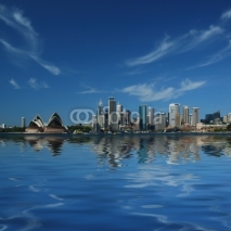 Fototapety sydney city reflections