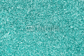 Obrazy i plakaty Glittery teal turquoise aqua and mint color glitter sparkle confetti texture background or flyer