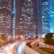 Fototapety night scene of modern city