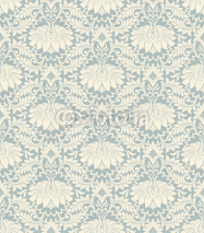 Fototapety seamless vintage flower pattern background vector