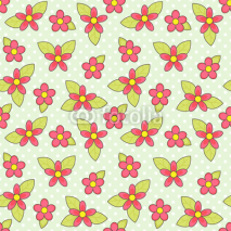 Naklejki flowers pattern