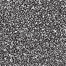Naklejki Pixel background, seamless pattern, black and white, vector illustration