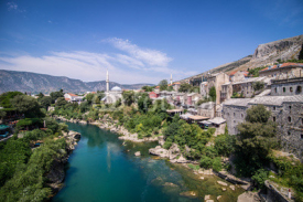 Naklejki Mostar view from bridge
