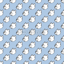 Naklejki french bulldog vector seamless pattern background