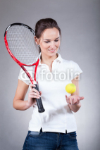 Naklejki Female tennis player