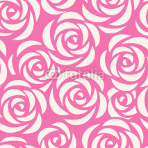Obrazy i plakaty Seamless pattern with roses. Abstract floral background. Vector illustration