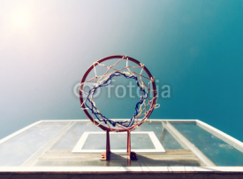 Fototapety Basketball Below Net