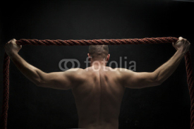 Fototapety training with ropes