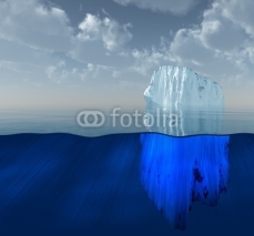 Naklejki High Resolution 3D Illustration Iceberg